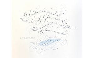 Calligraphy: modern copperplate variations