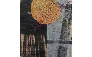 Textiles: monoprinting and hand stitch
